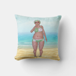 Strandkissen mit sonniger Badebekleidung Kissen
