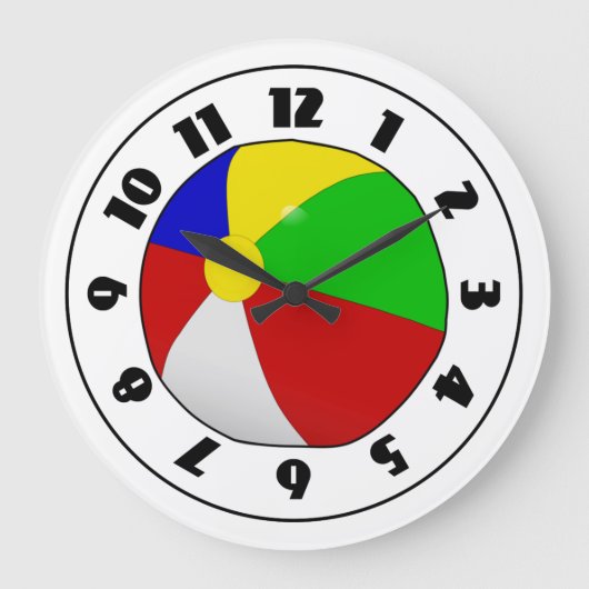 Strandklemme Große Wanduhr (Vorderseite)