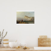 Strandkopf, 1850 (Öl auf Leinwand) Poster (Küche)
