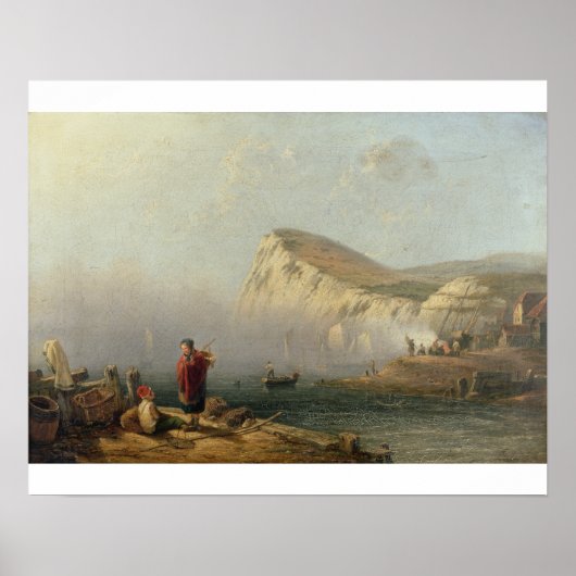 Strandkopf, 1850 (Öl auf Leinwand) Poster (Vorne)