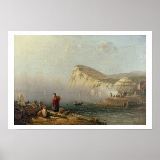 Strandkopf, 1850 (Öl auf Leinwand) Poster (Vorne)