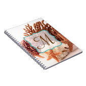 Strandkorallenfisch Monogramm Erstnotibuch Notizblock (Rechte Seite)