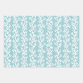 Strandkorallenriff Gestreiftes Muster| Nautische F Geschenkpapier Set (Vorderseite 2)