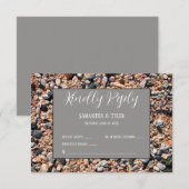 Strandkorallensand & Muscheln, moderner Strand, UA Dankeskarte (Vorne/Hinten)