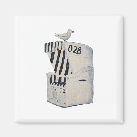 Strandkorb Magnet (Vorne)