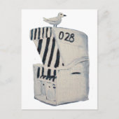 Strandkorb Postkarte (Vorderseite)