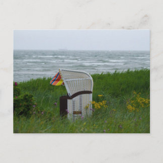 Strandkorb Postkarte