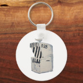 Strandkorb Schlüsselanhänger (Vorderseite)