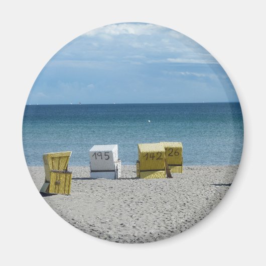 Strandkörbe Magnet (Vorne)