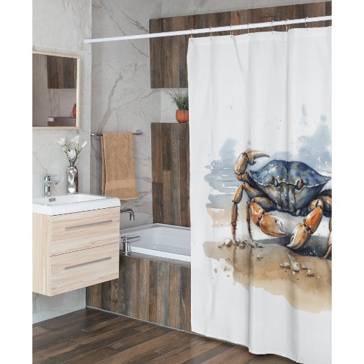 Strandkrabbe Duschvorhang