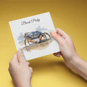 Strandkrabbe Einladung