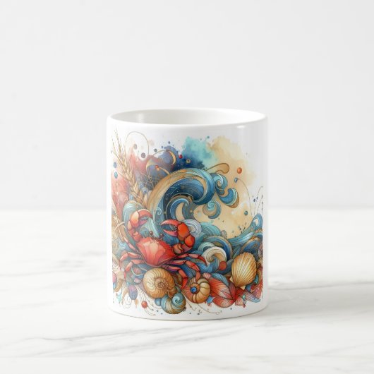 Strandkrabbe-Kaffeetasse Kaffeetasse (Mittel)