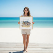 Strandkrabbe Leinwanddruck