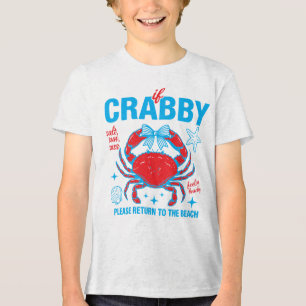 Strandkrabbe Lustiger Sommer Tri-Blend Shirt