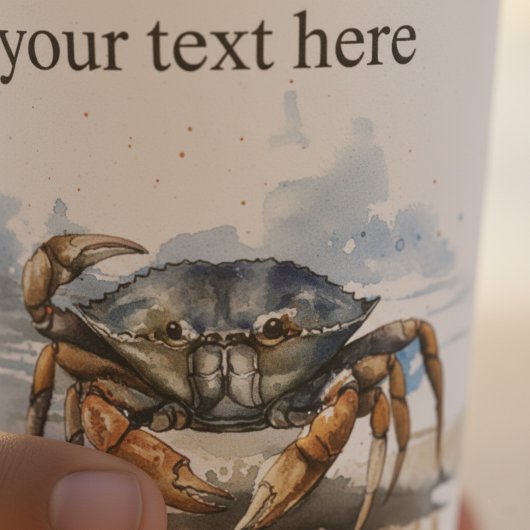 Strandkrabbe Pappbecher