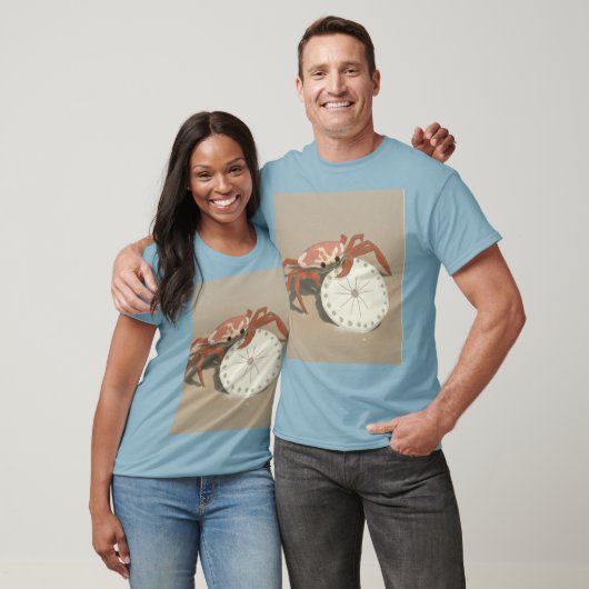 Strandkrabbe und Sand-Dollar T-Shirt (Unisex)