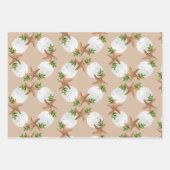 Strandkranz Stars Sand Dollars Sand Tan Geschenkpapier Set (Vorderseite)