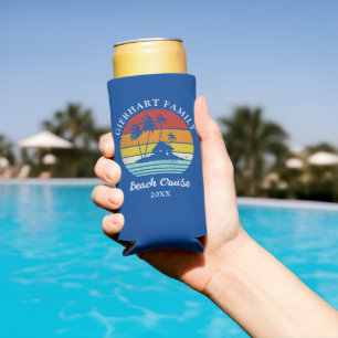 Strandkreuzfahrt Retro-Familien-Küstenurlaub Selters Dosenkühler