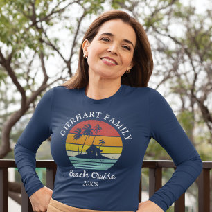 Strandkreuzfahrt Retro-Familientreffen Mutterschaf T-Shirt
