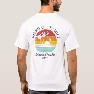 Strandkreuzfahrt Retro Familientreffen Opa Urlaub T-Shirt