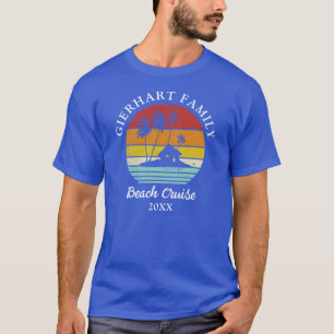 Strandkreuzfahrt Retro Familientreffen Urlaub T-Shirt