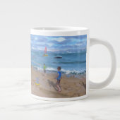 Strandkricket Abersoch 2013 Jumbo-Tasse (Rechts)