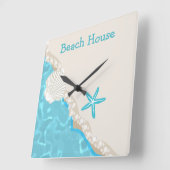 Strandküchenuhren Quadratische Wanduhr (Winkel)