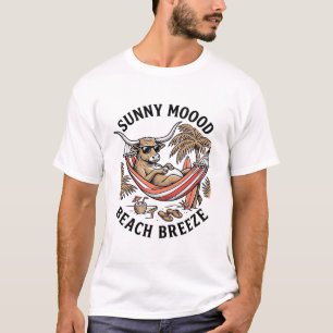 Strandkuh-Shirt Vintage Sommer Bauernhof Tier Kuns T-Shirt