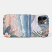 Strandkunst Blumen Hawaii Case-Mate iPhone Hülle (Rückseite (Horizontal))