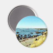 Strandküste im Monterey Ocean Water Sea Magnet (Vorderseite/Rückseite)