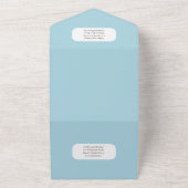 Strandküste - Lights Wedding RSVP MENU All In One Einladung (Außenbereich)