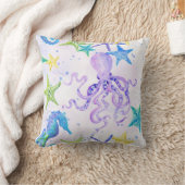 Strandküste Meeresküste Octopus Seepferd Starfish Kissen (Decke)