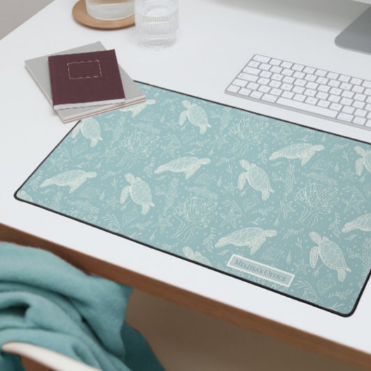 Strandküste Meeresschildkröten Koralleninie Schreibtischunterlage