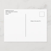 Strandküste mit Big Rock Save the Date Einladungspostkarte (Rückseite)