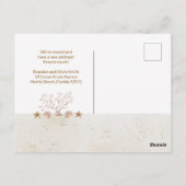 Strandküste Neue Zuhause Moving Ankündigung Postkarte (Rückseite)