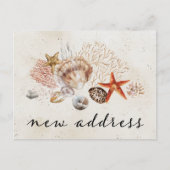 Strandküste Neue Zuhause Moving Ankündigung Postkarte (Vorderseite)