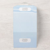 Strandküste Rustic Boho Wedding RSVP MENU All In One Einladung (Außenbereich)