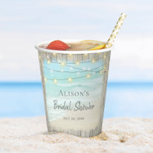 Strandküste Rustikales Brautparty