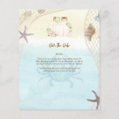 Strandküste Save the Date Sandstrand (Rückseite)