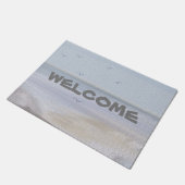 Strandküste Strandbäder Willkommen vor der Tür Fußmatte (Schrägansicht)