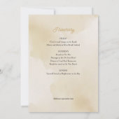 Strandküste Tropisches Bachelorette Wochenende Einladung (Rückseite)