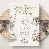 Strandküste Tropisches Bachelorette Wochenende Einladung