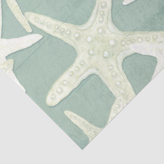 Strandküste Wohngestaltung Starfish Minze Decoupag Seidenpapier (Ausschnitt)