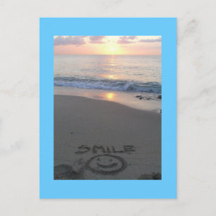 Strandlächeln Postkarte