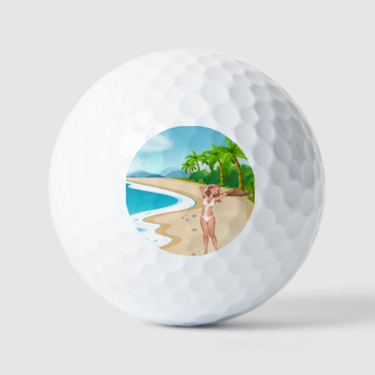 Strandladie Golfball (Vorderseite)