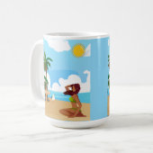 Strandladie Kaffeetasse (Vorderseite Links)