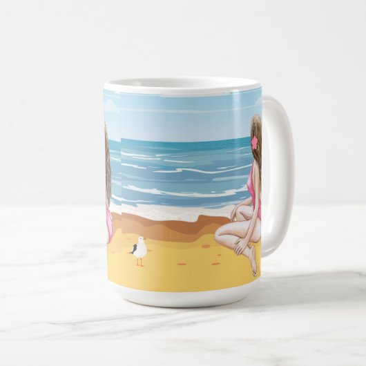 Strandladie Kaffeetasse (VorderseiteRechts)