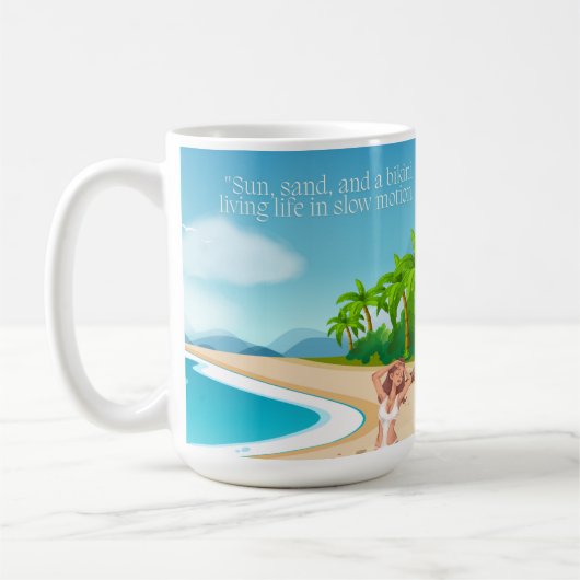 Strandladie Kaffeetasse (Links)