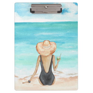 Strandladie Klemmbrett