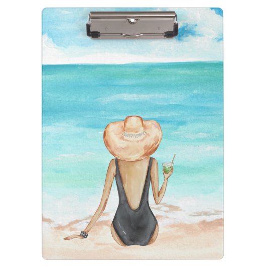 Strandladie Klemmbrett (Vorderseite)